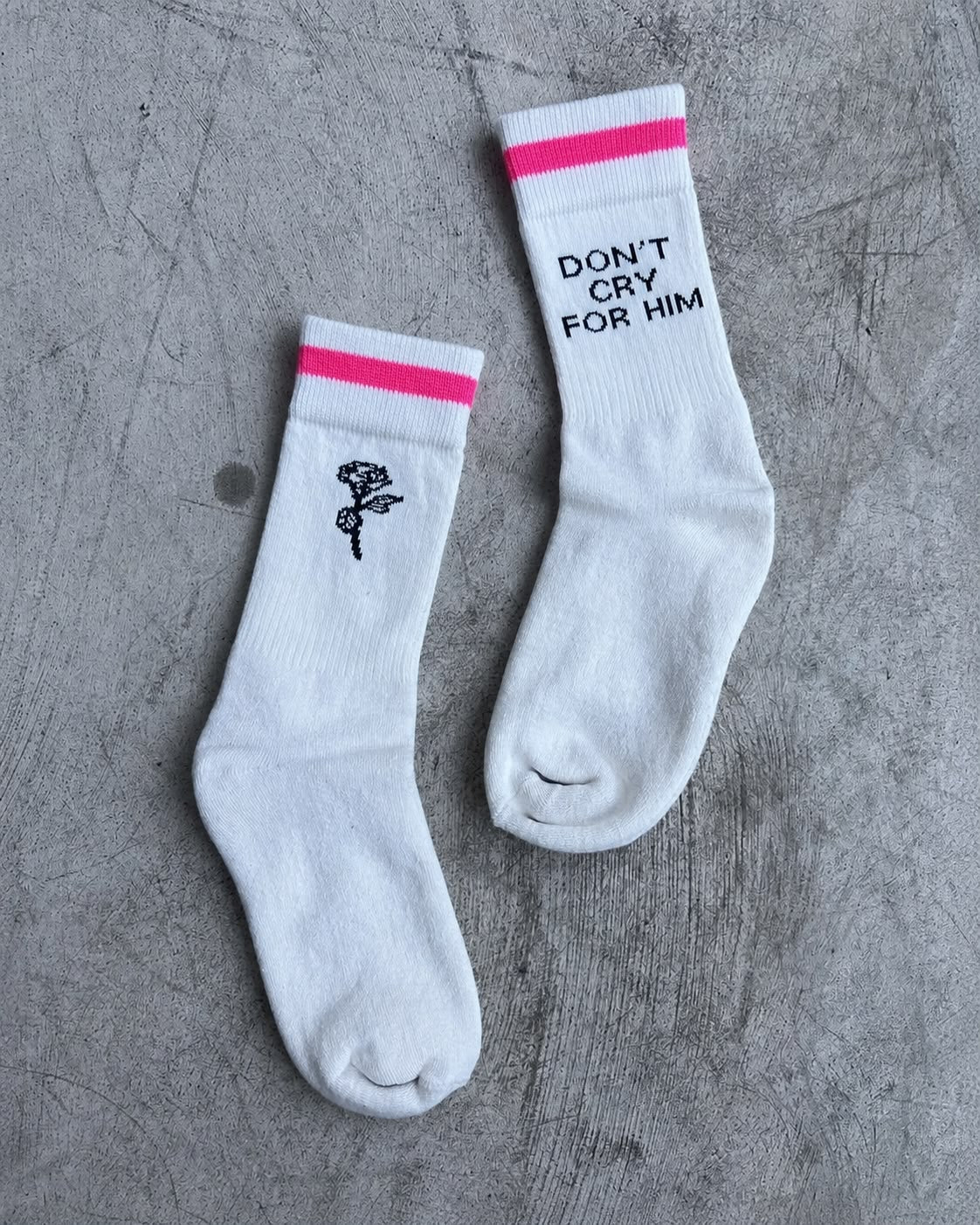 Don't Cry For Him Sock